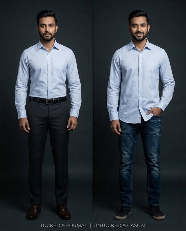 Tucked or untucked isn't a mood. It's a rule.
