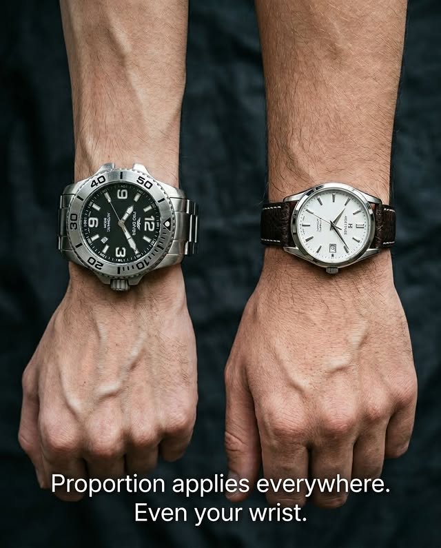 Proportion applies everywhere. Even your wrist.