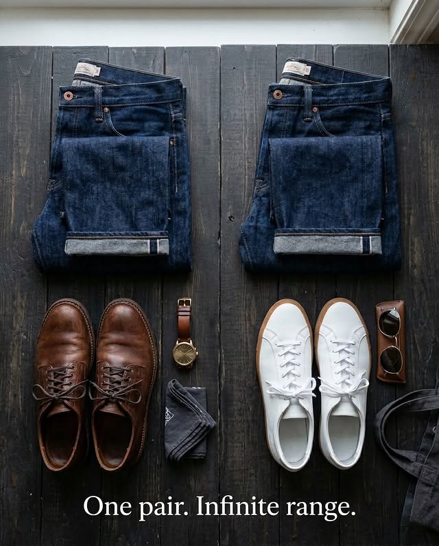 One pair of denim. Infinite outfits.