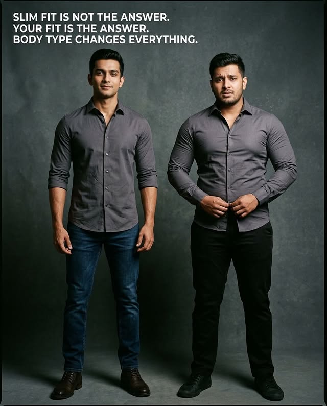 Slim fit is not the answer. Your fit is.