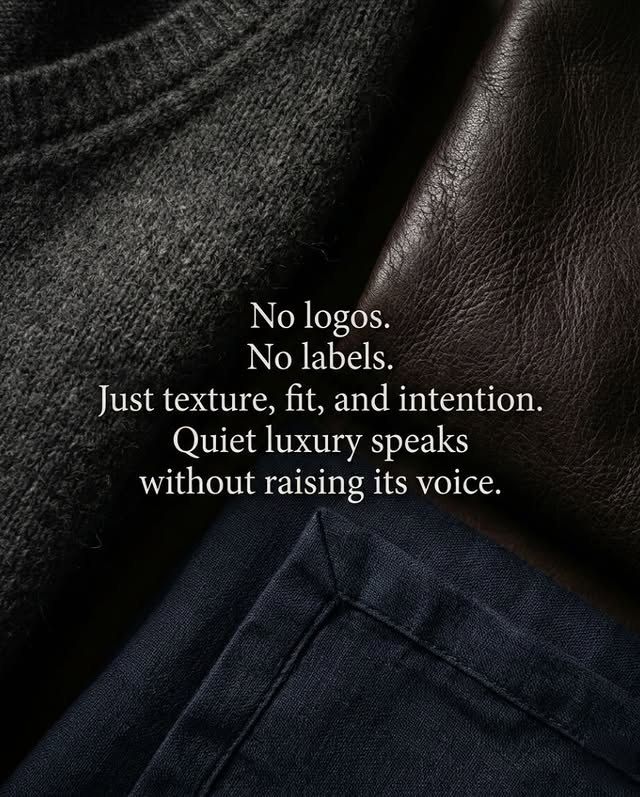 No logos. No labels. Just intention.