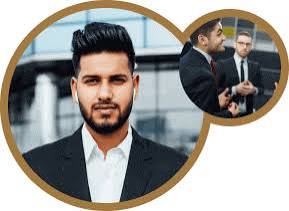 A confident, well-groomed Indian gentleman