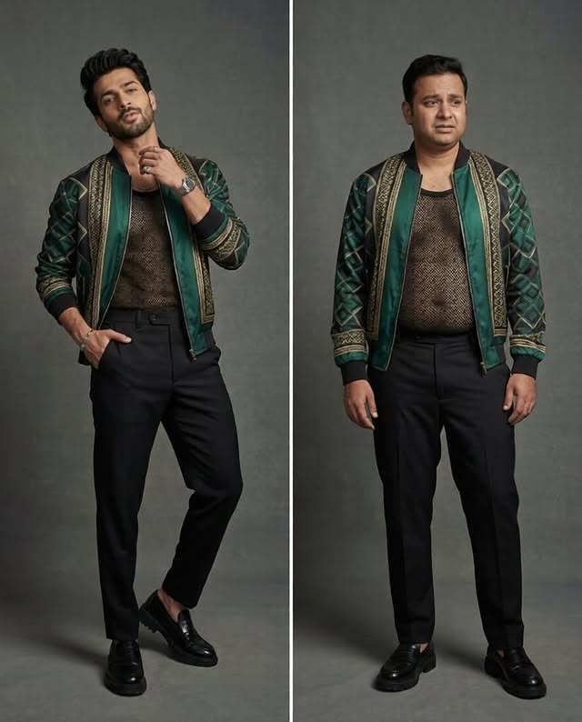 The same jacket. Two very different results.
